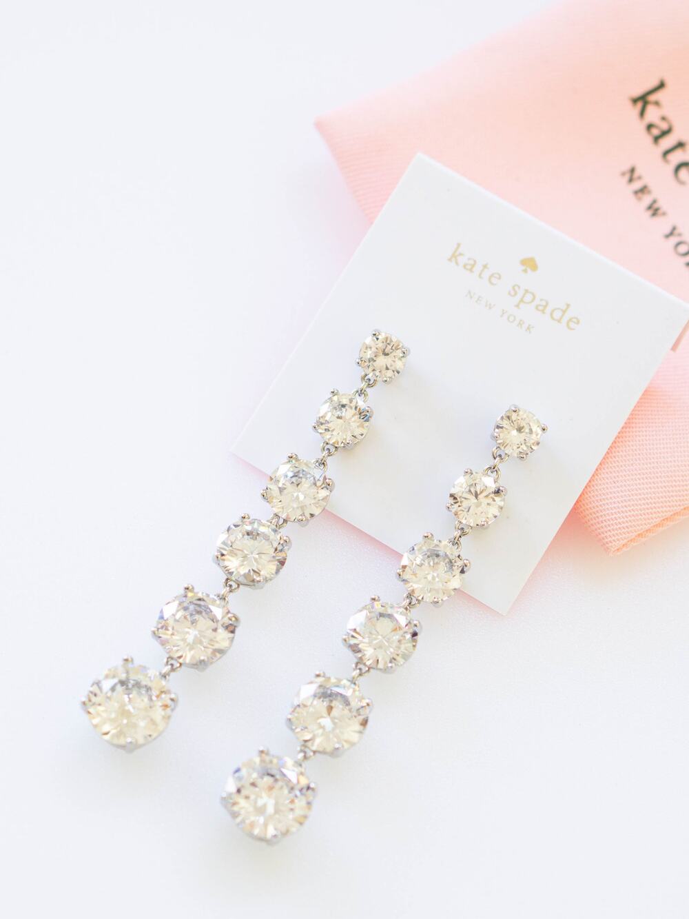 Kate Spade Candy Shop Linear Earrings Silver